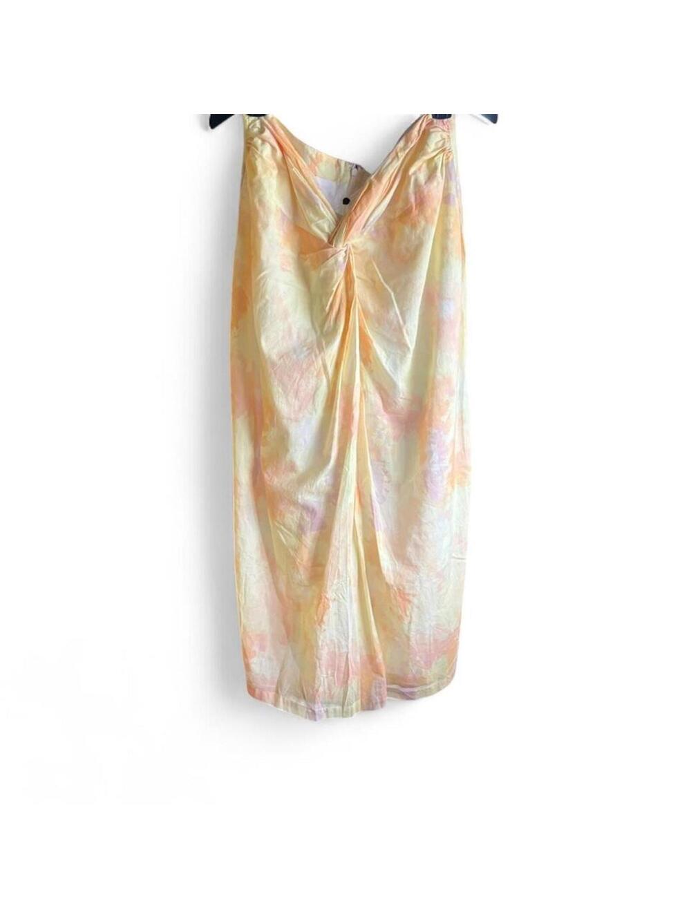 L'Académie pastel maxi skirt Size XL 100% cotton and knotted style front
